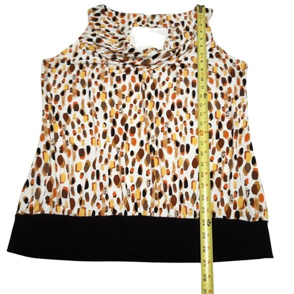 New Directions Tank Top Womens XL Brown Cowl Neck Blouse Stretch 41 in Chest - Picture 3 of 11